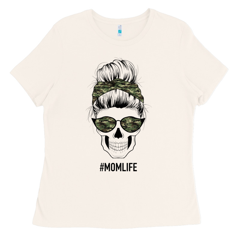 Camouflage Pattern Mom Skull Ladies Tee by Bettercallsaul | Teevron