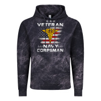 Cloud Black Veteran Navy Corpsman Patriotic 4th of July Gifts Vintage Hoodie - minhPixels