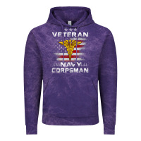 Cloud Purple Veteran Navy Corpsman Patriotic 4th of July Gifts Vintage Hoodie - minhPixels