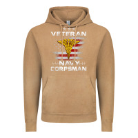 Vintage Camel Veteran Navy Corpsman Patriotic 4th of July Gifts Vintage Hoodie - minhPixels