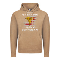Vintage Coffee Veteran Navy Corpsman Patriotic 4th of July Gifts Vintage Hoodie - minhPixels