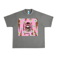 Tornado skull mom pink glitter with daisy Urban Heavy Tee - TumblerDesignByShophia