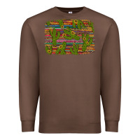 Chestnut cinco de mayo sunflower and cactus background Premium Sweatshirt - Artiststas