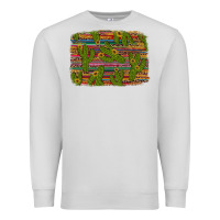 Dove Grey cinco de mayo sunflower and cactus background Premium Sweatshirt - Artiststas