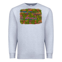 Heather Grey cinco de mayo sunflower and cactus background Premium Sweatshirt - Artiststas