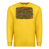 Lemon cinco de mayo sunflower and cactus background Premium Sweatshirt - Artiststas