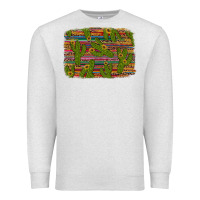 Oatmeal Heather cinco de mayo sunflower and cactus background Premium Sweatshirt - Artiststas
