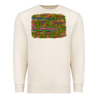 Sandshell cinco de mayo sunflower and cactus background Premium Sweatshirt - Artiststas