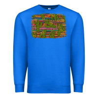 True Royal cinco de mayo sunflower and cactus background Premium Sweatshirt - Artiststas
