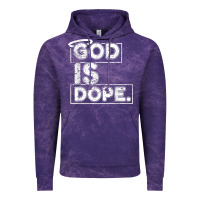 Cloud Purple God Is Dope Gift for faithful Christians Vintage Hoodie - minhPixels