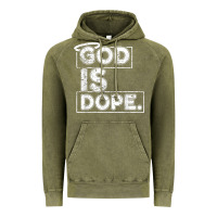 Vintage Olive God Is Dope Gift for faithful Christians Vintage Hoodie - minhPixels