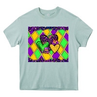 Arona mardi gras hearts Heavy Core Tee - JahusDesignShop
