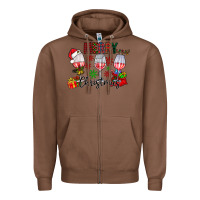 Chestnut Merry Christmas Zipper Hoodie - CowhideDigitalArt