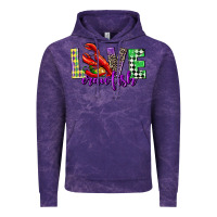 Cloud Purple love crawfish mardi gras Vintage Hoodie - CowGirlArtShop