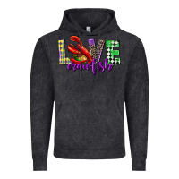 Vintage Black love crawfish mardi gras Vintage Hoodie - CowGirlArtShop