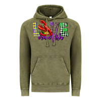 Vintage Olive love crawfish mardi gras Vintage Hoodie - CowGirlArtShop