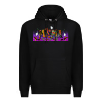 Black halloween mama libbey glass Premium Hoodie - BundleAndBundleShop