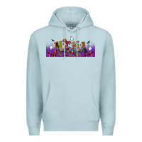 Blue Mist halloween mama libbey glass Premium Hoodie - BundleAndBundleShop