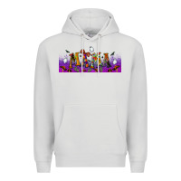 Dove Grey halloween mama libbey glass Premium Hoodie - BundleAndBundleShop