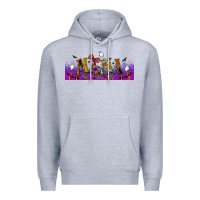 Heather Grey halloween mama libbey glass Premium Hoodie - BundleAndBundleShop