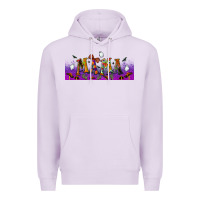 Lilac halloween mama libbey glass Premium Hoodie - BundleAndBundleShop