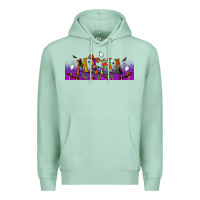 Seafoam halloween mama libbey glass Premium Hoodie - BundleAndBundleShop