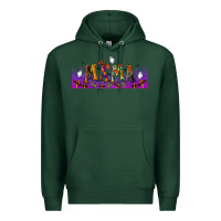 Sports Green halloween mama libbey glass Premium Hoodie - BundleAndBundleShop