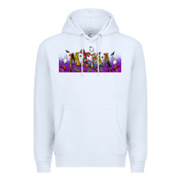 White halloween mama libbey glass Premium Hoodie - BundleAndBundleShop