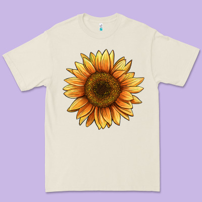 Sunflower Premium Tee Designed By Barkaloodesign