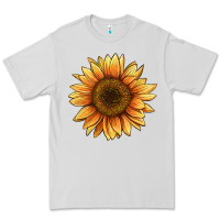 Dove Grey sunflower Premium Tee - BarkalooDesign