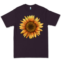 Plum sunflower Premium Tee - BarkalooDesign