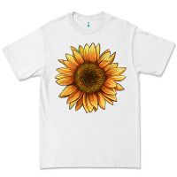 White sunflower Premium Tee - BarkalooDesign