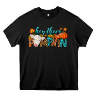 Black Western Hey There Pumpkin Heavy Core Tee - LillyAllenDesigns