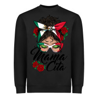 Black mexican mamacita messy bun Heavyweight Sweatshirt - BundleAndBundleShop