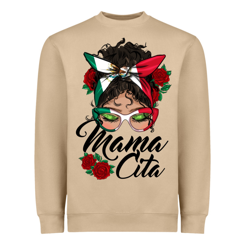 Mexican Mamacita Messy Bun Heavyweight Sweatshirt by BundleAndBundleShop | Teevron