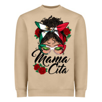 Mushroom mexican mamacita messy bun Heavyweight Sweatshirt - BundleAndBundleShop