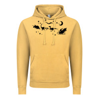 Vintage Mustard christmas santa dinosaur sleigh ride t rex funny gift t shirt Vintage Hoodie - minhPixels