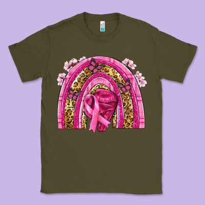 Breast Cancer Rainbow Classic Tee Designed By Nancycooperartshop