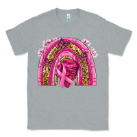 Heather Grey breast cancer rainbow Classic Tee - NancyCooperArtShop