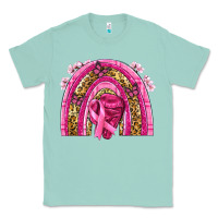 Seafoam breast cancer rainbow Classic Tee - NancyCooperArtShop