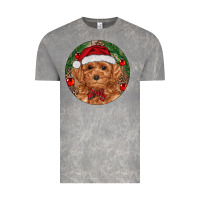 Cloud Rock Christmas Toy Poodle Vintage Tee - RanaPortraitStore