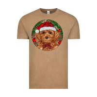 Vintage Coffee Christmas Toy Poodle Vintage Tee - RanaPortraitStore