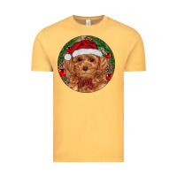 Vintage Mustard Christmas Toy Poodle Vintage Tee - RanaPortraitStore