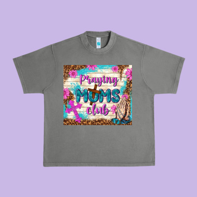 Praying Moms Club Urban Heavy Tee Designed By Tumblerdesignbyshophia