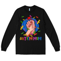 Black Autism Mom Long Sleeve Tee - CowGirlArtShop