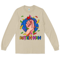 Mushroom Autism Mom Long Sleeve Tee - CowGirlArtShop
