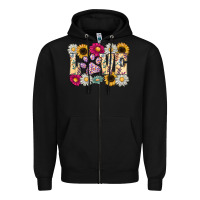 Black love dog Zipper Hoodie - CowhideDigitalArt