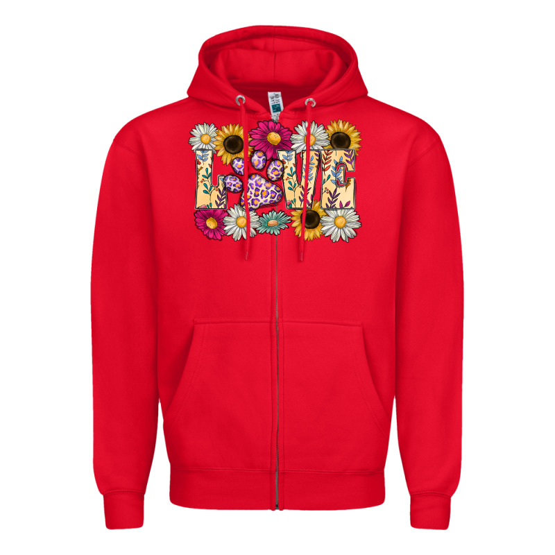 Love Dog Zipper Hoodie by CowhideDigitalArt | Teevron