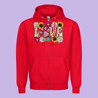 Love Dog Zipper Hoodie Designed By Cowhidedigitalart