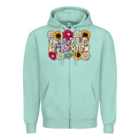 Seafoam love dog Zipper Hoodie - CowhideDigitalArt